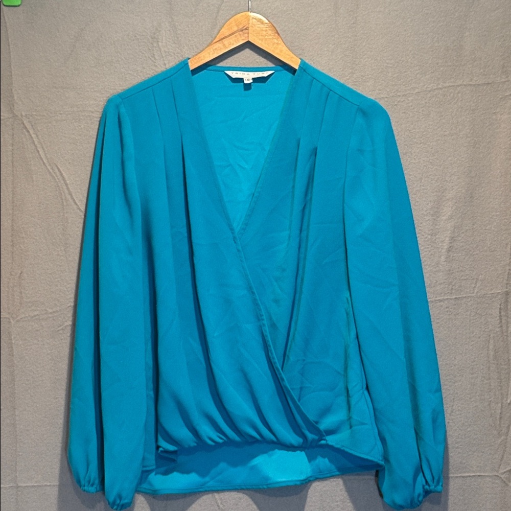 Trina Turk Vibrant Blue Blouse - Picture 2 of 5
